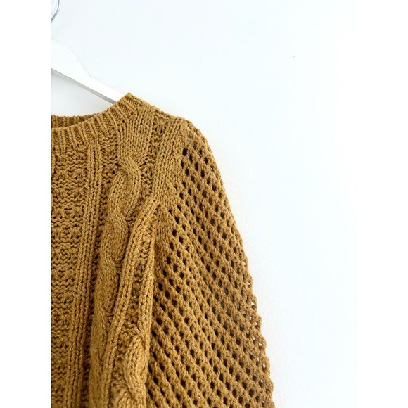 Loveshackfancy Rosie Cable Knit Sweater Amber - Picture 5 of 13